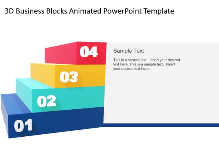 Animated 3D Steps PowerPoint Template & Google Slides Theme 2