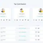 Contributor Leaderboard PowerPoint Template & Google Slides Theme 2