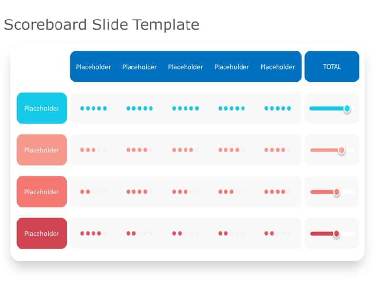 Scoreboard Slide PowerPoint Template & Google Slides Theme 2