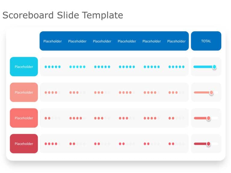 Scoreboard Slide PowerPoint Template