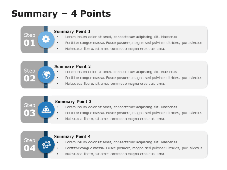 Summary Slides Template Collection for PowerPoint & Google Slides Theme 4