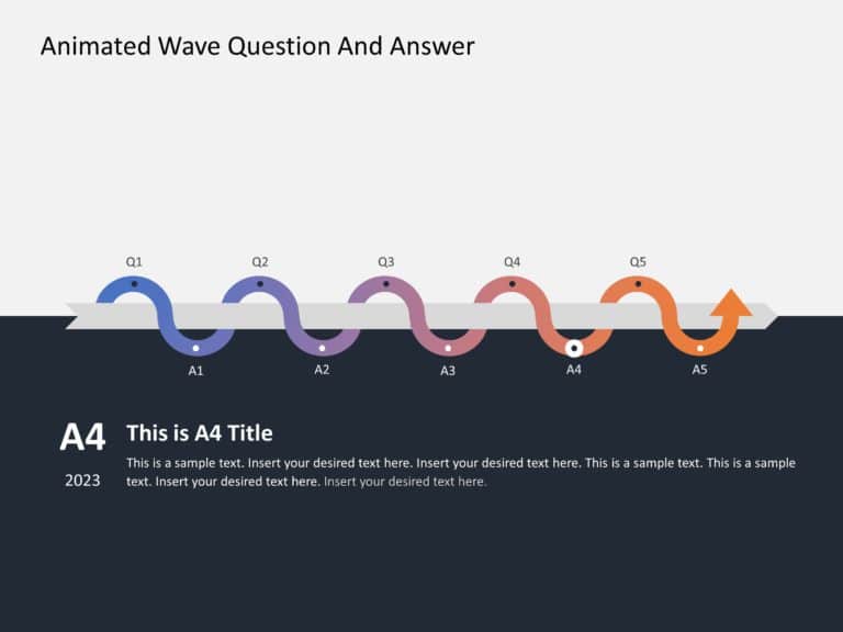 Animated Wave Roadmap PowerPoint & Google Slides Template Theme 6