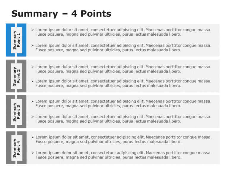 Summary Slides Template Collection for PowerPoint & Google Slides Theme 8