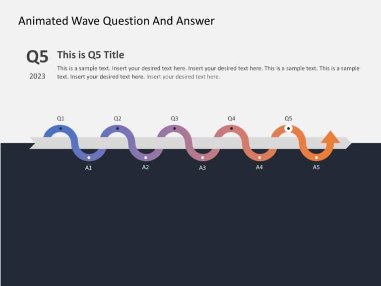 Animated Wave Roadmap PowerPoint & Google Slides Template Theme 7