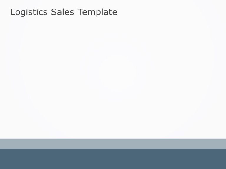 Animated Logistics Sales PowerPoint Template & Google Slides Theme 1