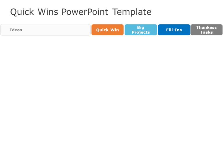 Animated Quick Wins Table PowerPoint Template & Google Slides Theme 1