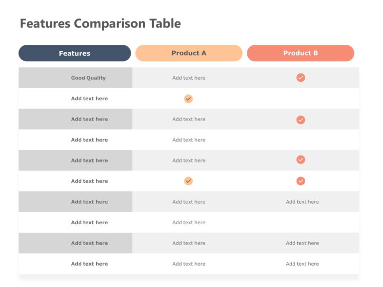 Feature Comparison PowerPoint Template & Google Slides Theme 1