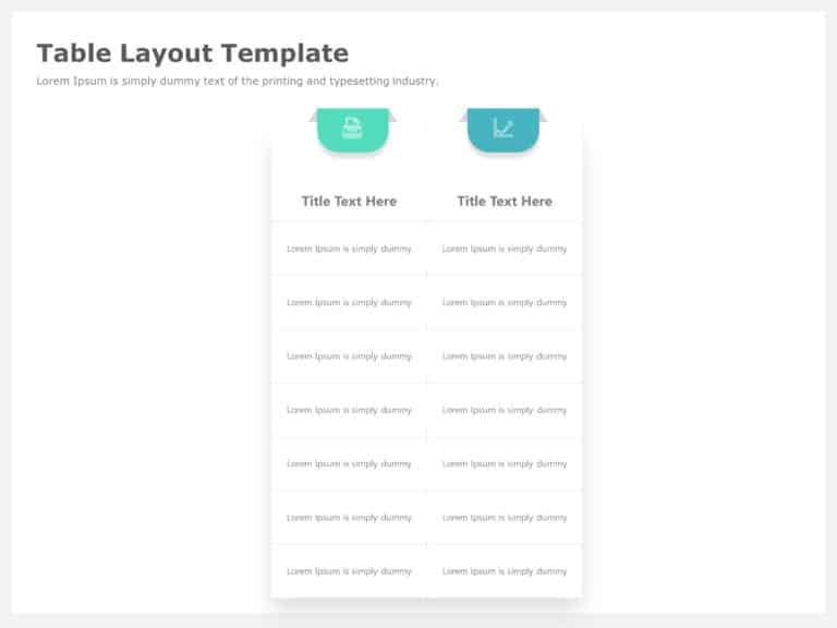 Table Layout PowerPoint Template & Google Slides Theme 1