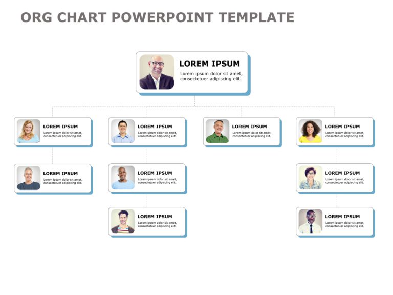 Org Chart Templates Collection for PowerPoint & Google Slides Theme 9