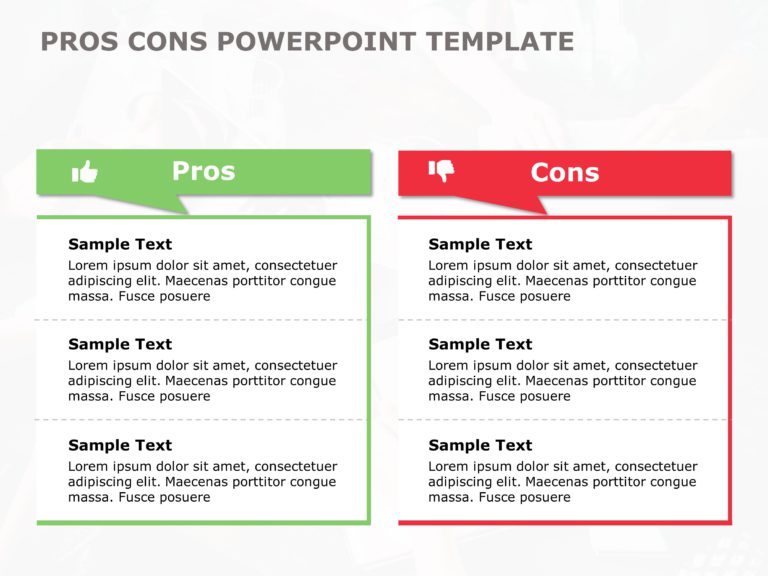 Pros and Cons PowerPoint & Google Slides Templates Theme 9