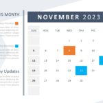 2023 Calendar Template for PowerPoint & Google Slides Theme 10