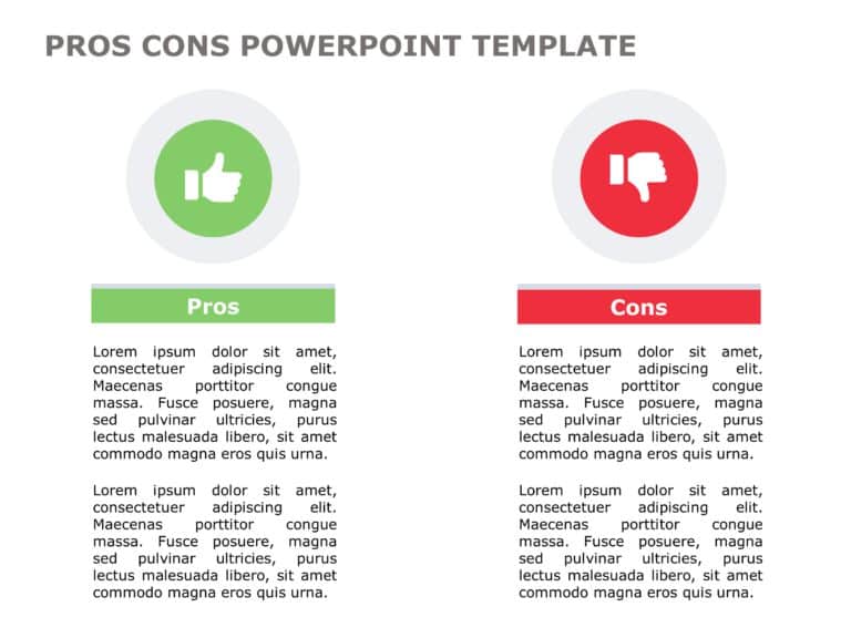 Pros and Cons PowerPoint & Google Slides Templates Theme 10