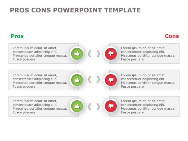 Pros and Cons PowerPoint & Google Slides Templates Theme 12