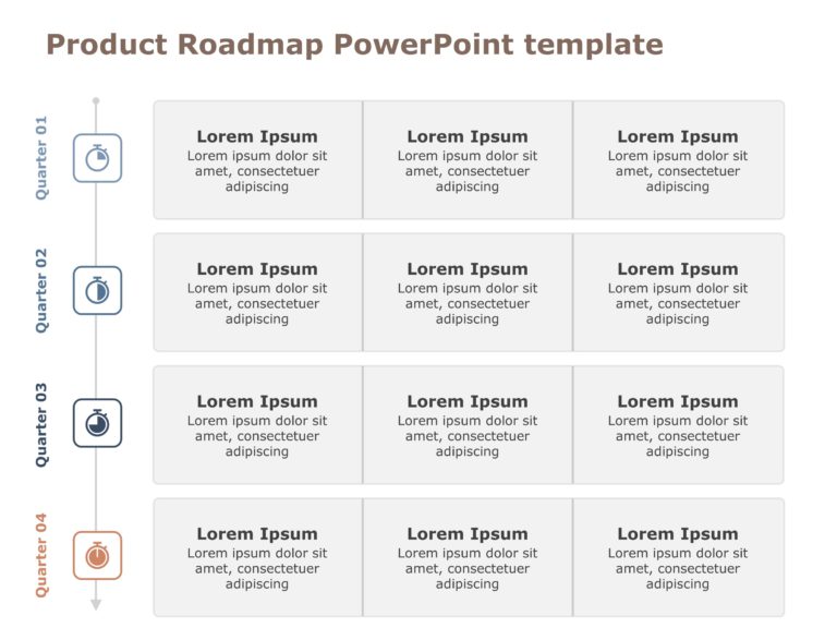Product RoadMap PowerPoint Template Collection & Google Slides Theme 13