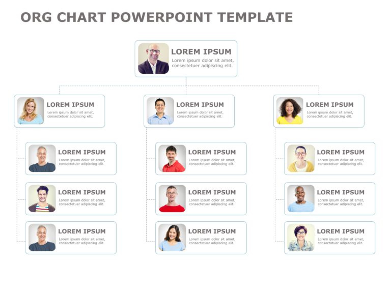 Org Chart Templates Collection for PowerPoint & Google Slides Theme 15