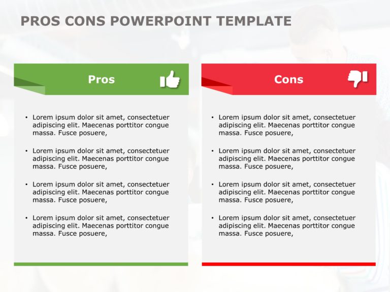 Pros and Cons PowerPoint & Google Slides Templates Theme 15