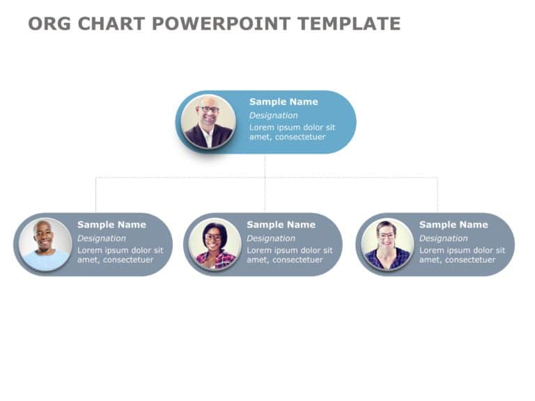 Org Chart Templates Collection for PowerPoint & Google Slides Theme 18