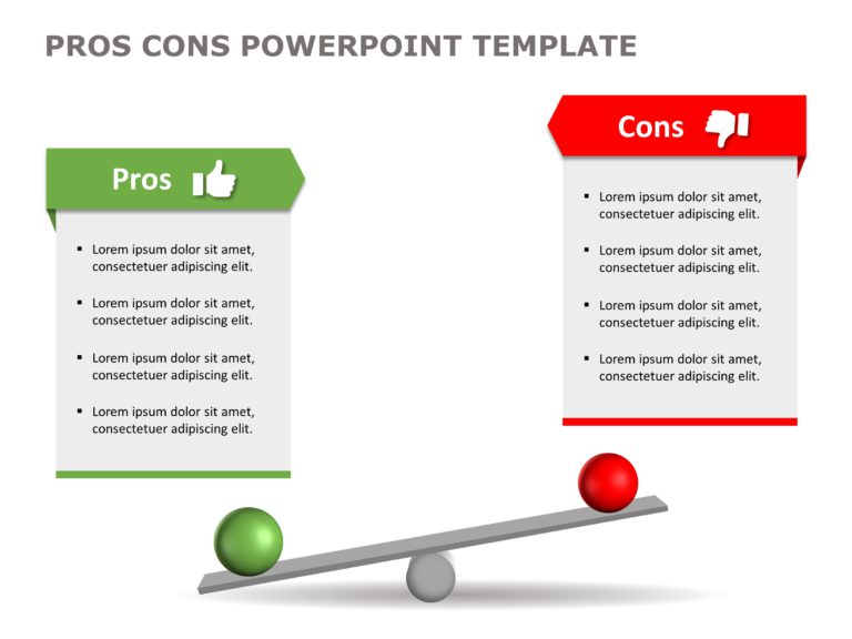 Pros and Cons PowerPoint & Google Slides Templates Theme 18