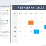 2023 Calendar Template for PowerPoint & Google Slides Theme 1