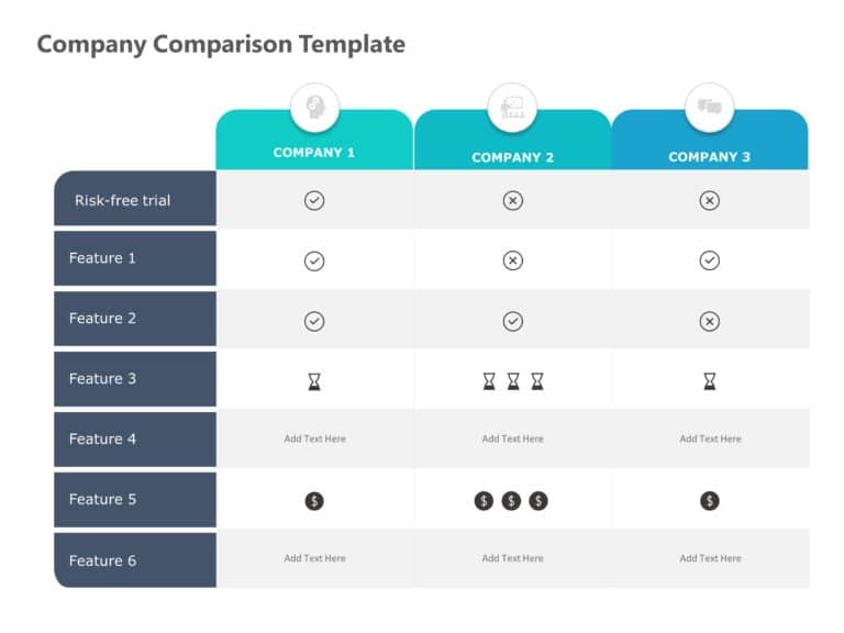 Company Comparison PowerPoint Template & Google Slides Theme 1