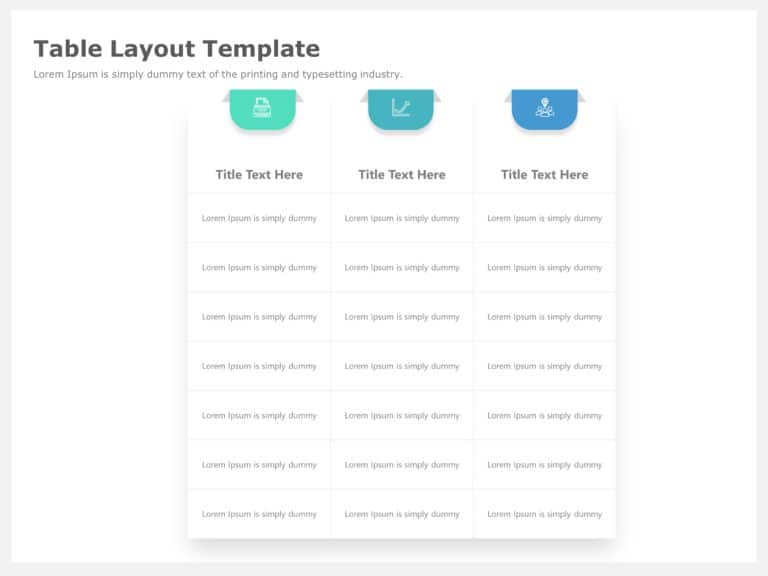 Table Layout PowerPoint Template & Google Slides Theme 2