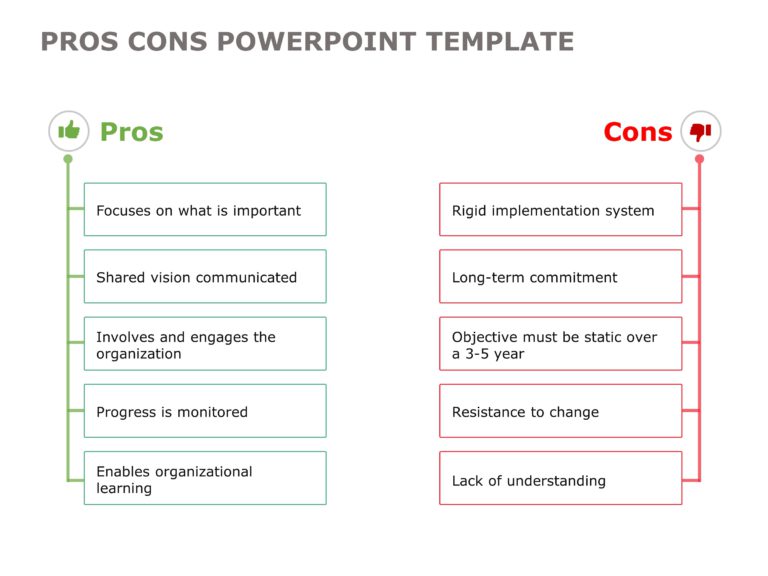 Pros and Cons PowerPoint & Google Slides Templates Theme 19