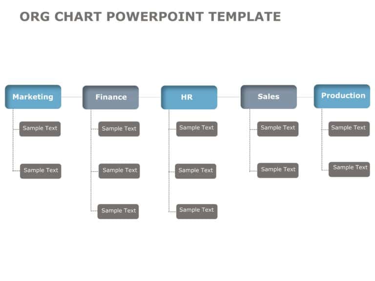 Org Chart Templates Collection for PowerPoint & Google Slides Theme 21