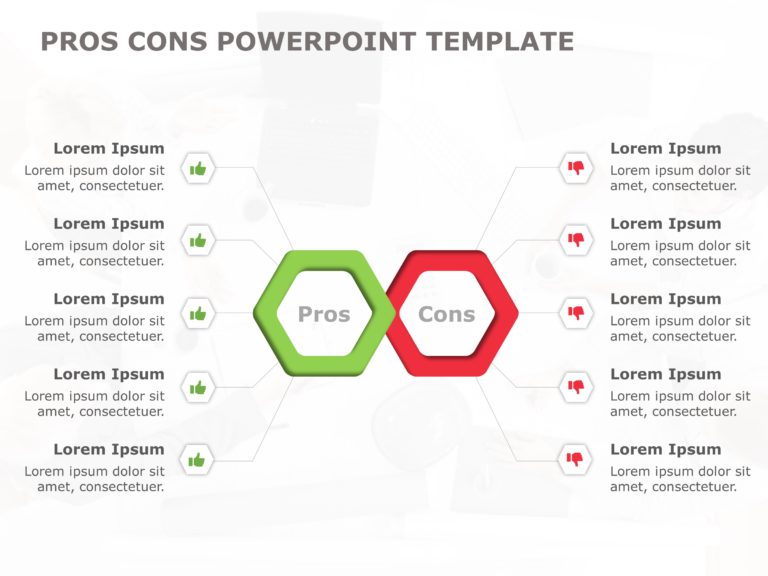 Pros and Cons PowerPoint & Google Slides Templates Theme 21