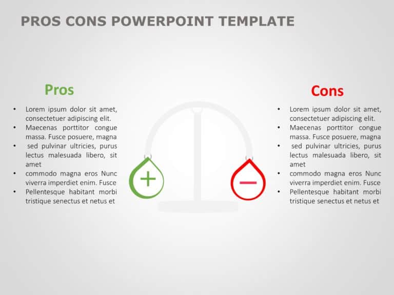 Pros and Cons PowerPoint & Google Slides Templates Theme 22