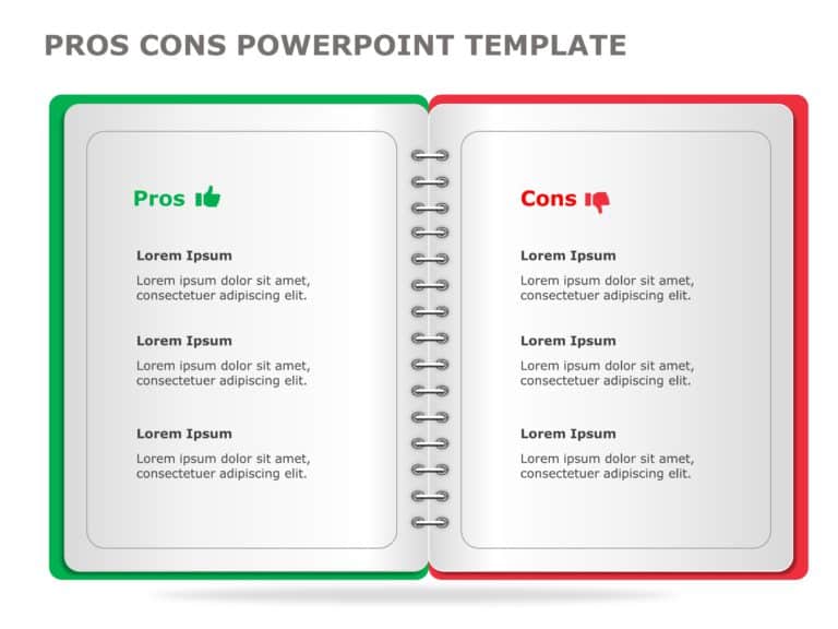 Pros and Cons PowerPoint & Google Slides Templates Theme 2