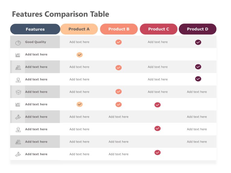 Feature Comparison PowerPoint Template & Google Slides Theme 3