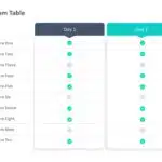 Custom Table PowerPoint Template