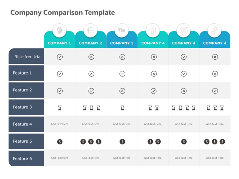 Company Comparison PowerPoint Template & Google Slides Theme 4