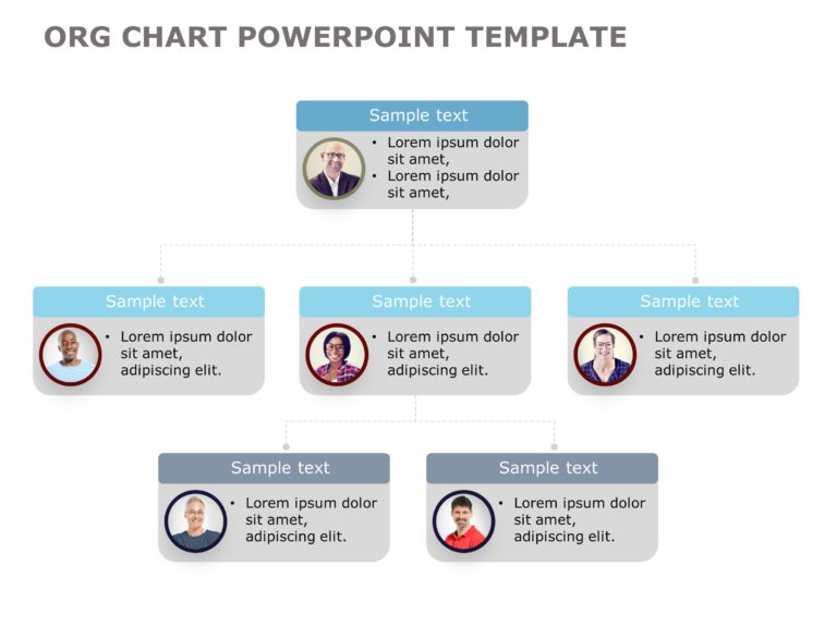 Org Chart Templates Collection for PowerPoint & Google Slides Theme 5