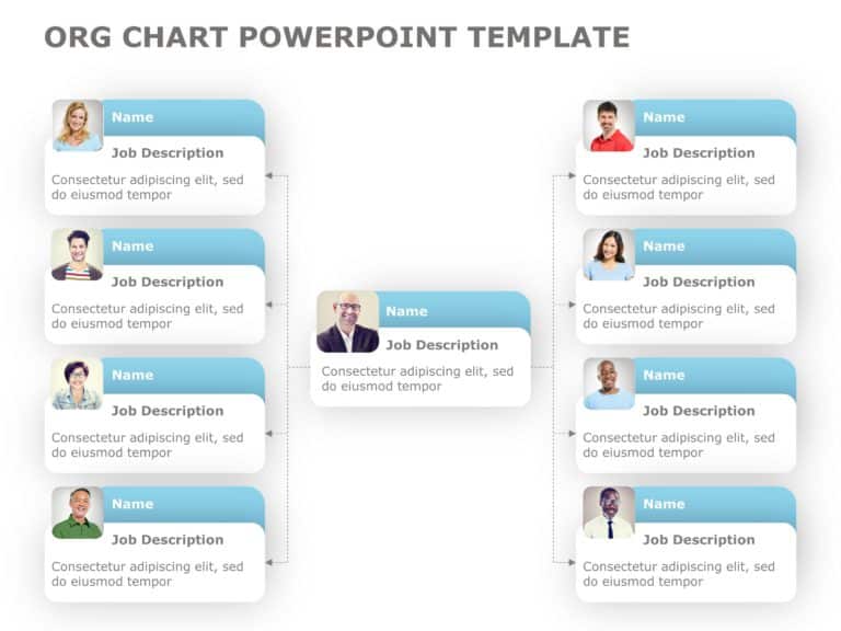 Org Chart Templates Collection for PowerPoint & Google Slides Theme 6