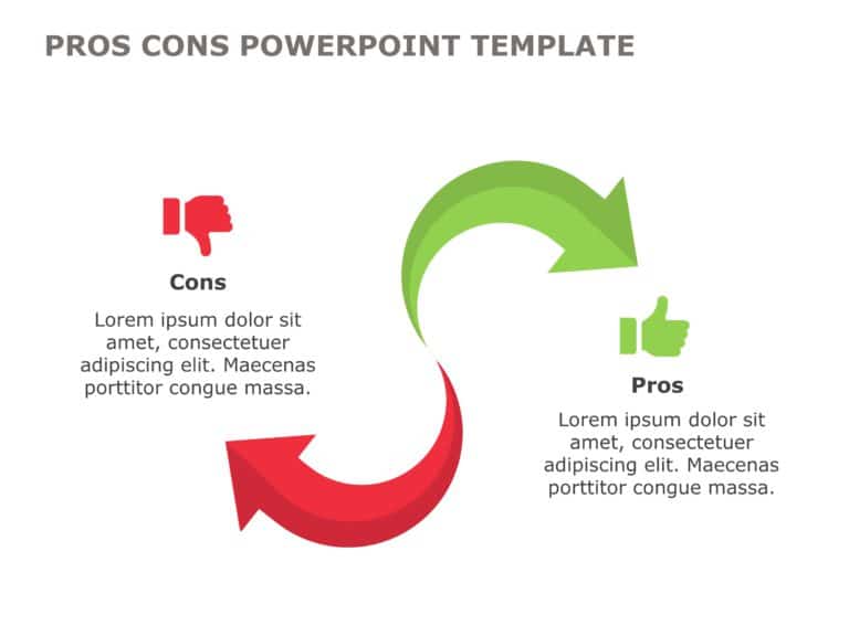 Pros and Cons PowerPoint & Google Slides Templates Theme 6