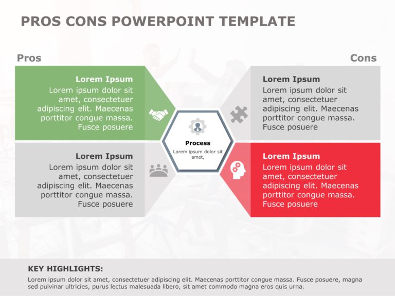 Pros and Cons PowerPoint & Google Slides Templates Theme 8