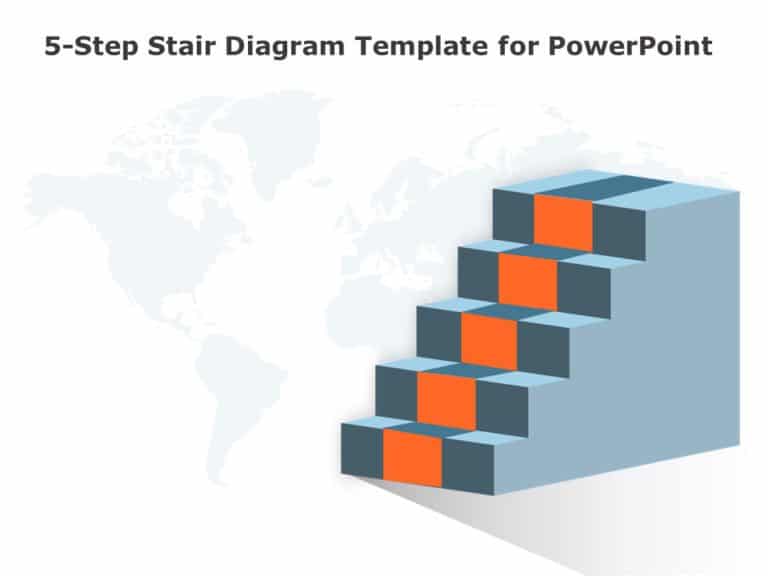 Animated Stair Diagram PowerPoint Template & Google Slides Theme 1