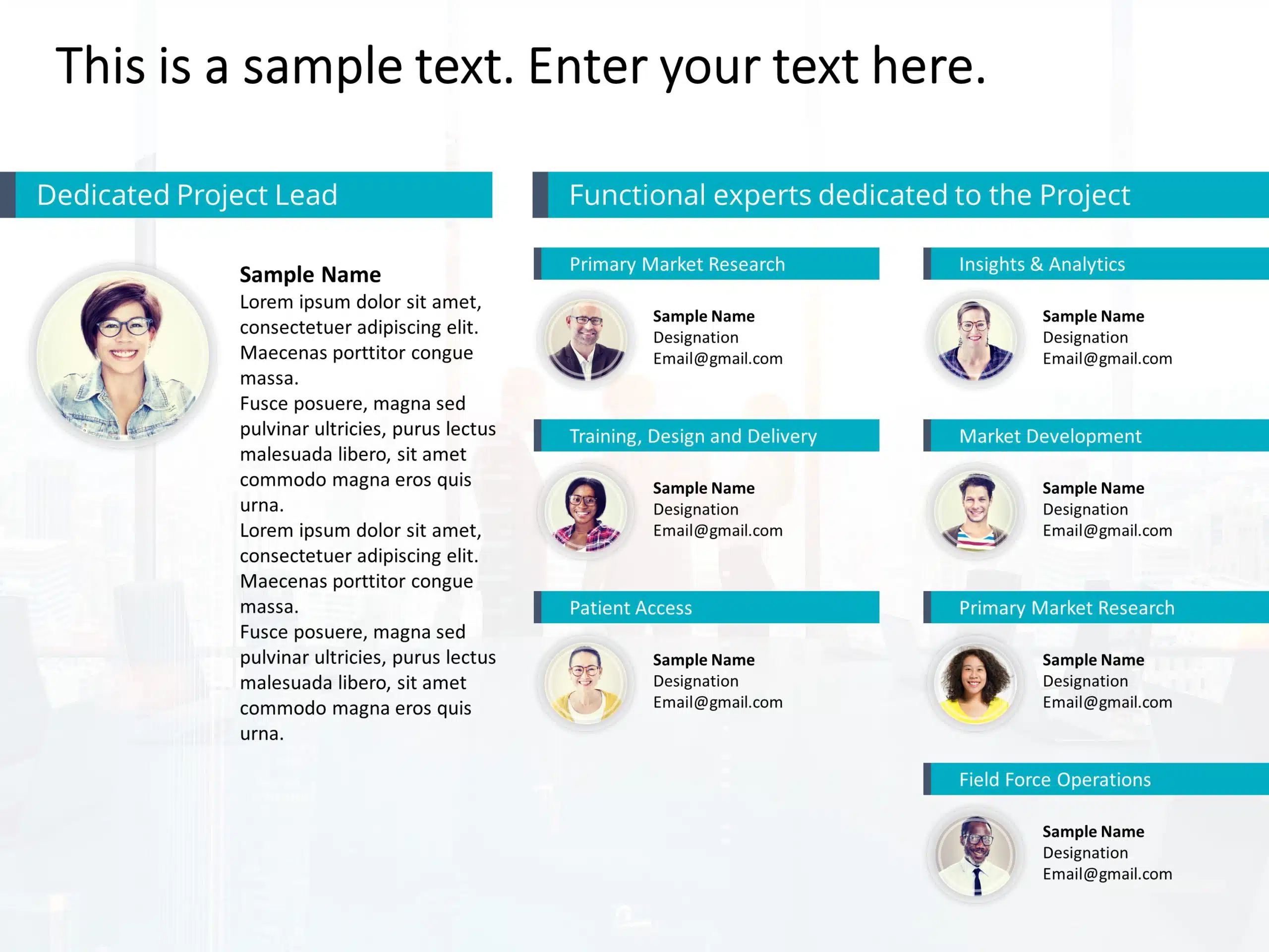 Organizational Chart Ppt Template