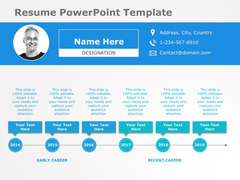 Resume Templates For PowerPoint & Google Slides Theme 10