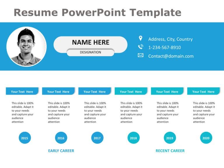 Resume Templates For PowerPoint & Google Slides Theme 11