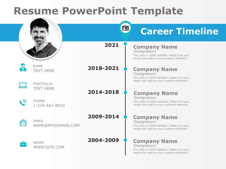 Resume Templates For PowerPoint & Google Slides Theme 12