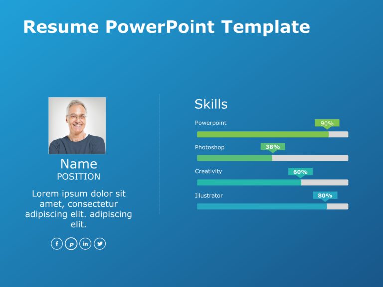 Resume Templates For PowerPoint & Google Slides Theme 15