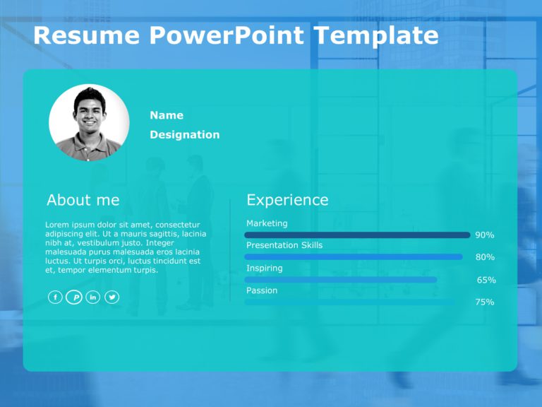 Resume Templates For PowerPoint & Google Slides Theme 16