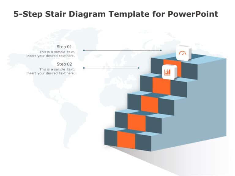 Animated Stair Diagram PowerPoint Template & Google Slides Theme 3