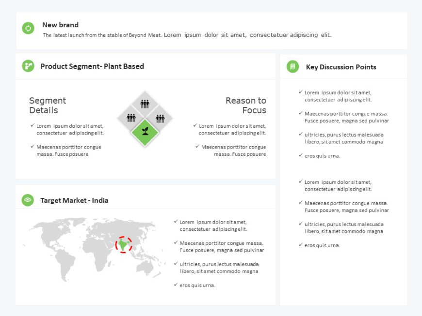 Animated One Page Product Summary PowerPoint Template