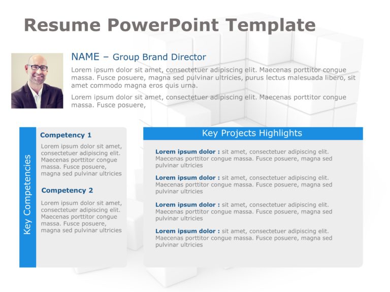 Resume Templates For PowerPoint & Google Slides Theme 2