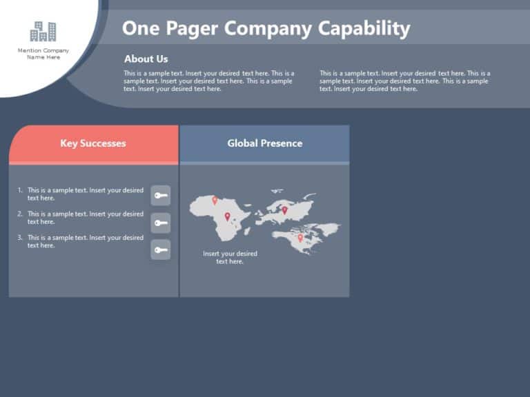 Animated One Page Company Profile PowerPoint Template & Google Slides Theme 3