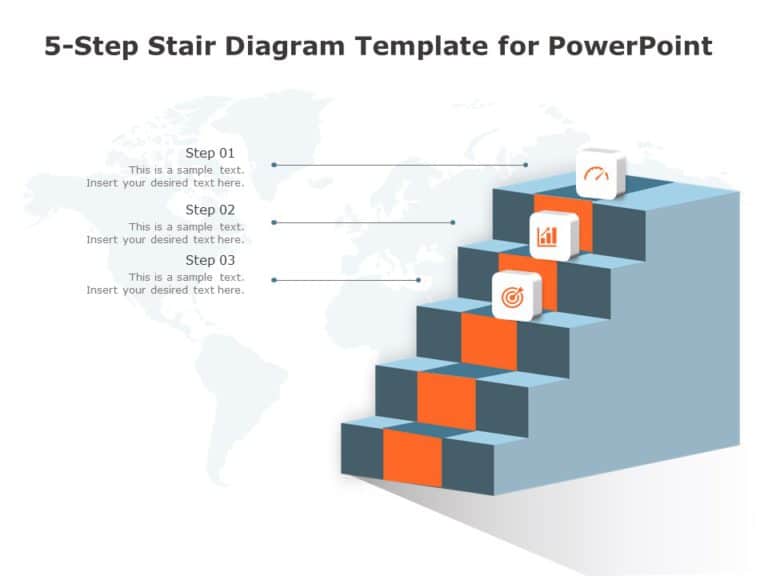 Animated Stair Diagram PowerPoint Template & Google Slides Theme 4