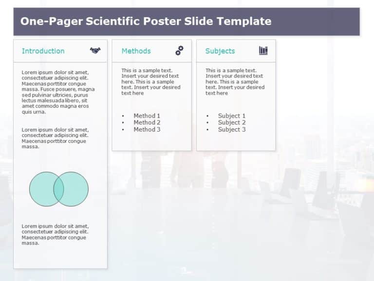 Animated One Page Scientific Research PowerPoint Template & Google Slides Theme 3